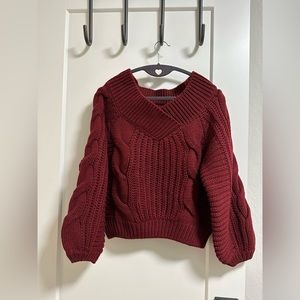 Women's off shoulder sweater